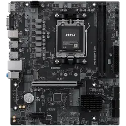 MSI PRO B850M-E EVO, mATX, Socket AM5, 2x DDR5 Dual Channel up to 8200(OC)MHz, 1x PCIe x16 slot, 1x M.2 slot, 4x USB 5Gbps, 2x USB 2.0, HDMI, VGA, 7.1 HD Audio, 2.5G LAN, 3Y