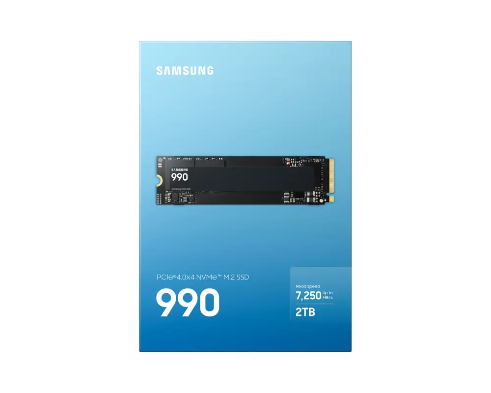 Твърд диск, Samsung SSD 990 2TB PCIe 4.0 NVMe M.2 V-NAND Read 7250 MB/s Write 6450 MB/s - image 4