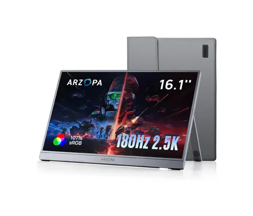 Arzopa преносим монитор Portable Monitor - Z3FC with Sleeve Bag - 16.1", 180Hz, IPS