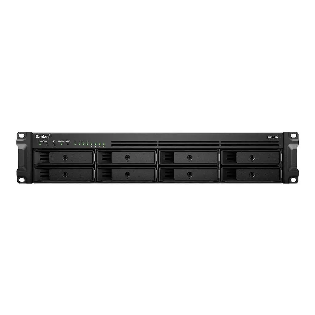 12-bay Synology NAS Server for Small and Medium Business( 8 bays on base, expandable to 12 with RX418), redundant PSU, Rackmount RS1226RP+