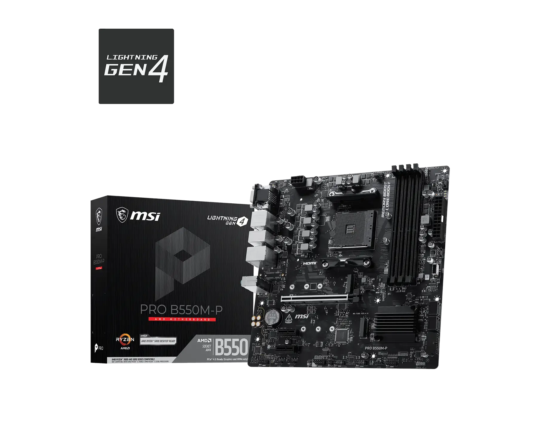 Дънна платка, MSI PRO B550M-P - image 4