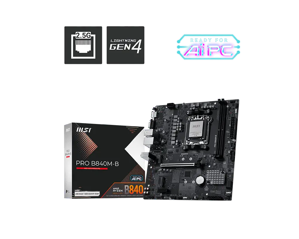 Дънна платка, MSI PRO B840M-B - image 4