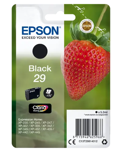 Глава за Epson Expression Home XP240/XP250/XP330/XP340/XP350/XP430/XP440/XP450 Series - Ink - /29/ / C13T29814012 - Black - PN C13T29814012