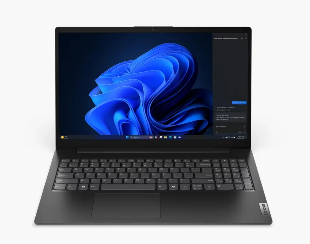 Лаптоп, Lenovo V15 G5 Intel Core 3 100U, 6C (up to 4.7GHz, 10MB), 16GB DDR5-5200, 512GB SSD, 15.6" FHD (1920x1080) IPS AG, Intel UHD Graphics, HD 720p Cam, WLAN, BT, 3 cell, DOS, 3Y CCI