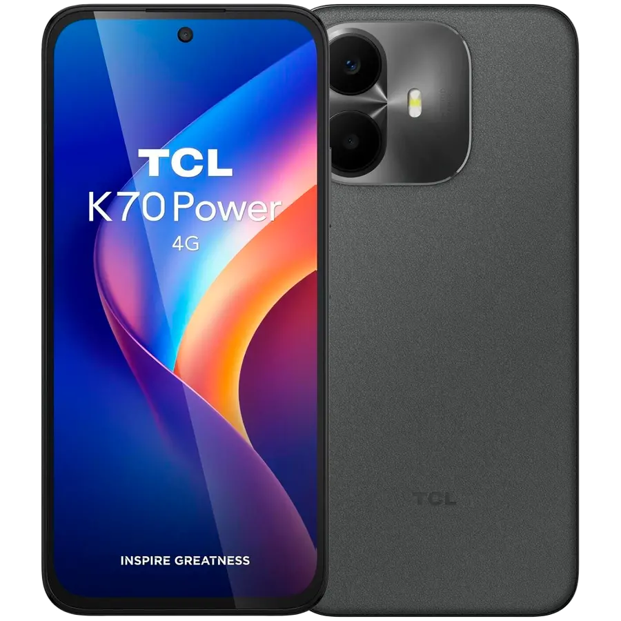 TCL K70 Power Smartphone, Display 6.8'' 120Hz, Helio G100 Turbo, 8GB RAM, 256GB, Cameră 50MP, Baterie 6500mAh, Încărcare rapidă 33W, IP64, 4G