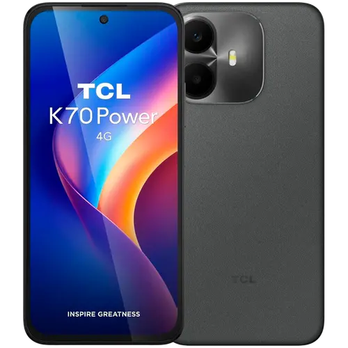 TCL K70 Power Smartphone, Οθόνη 6.8'' 120Hz, Helio G100 Turbo, 8GB RAM, 256GB, Κάμερα 50MP, Μπαταρία 6500mAh, Γρήγορη φόρτιση 33W, IP64, 4G - 1