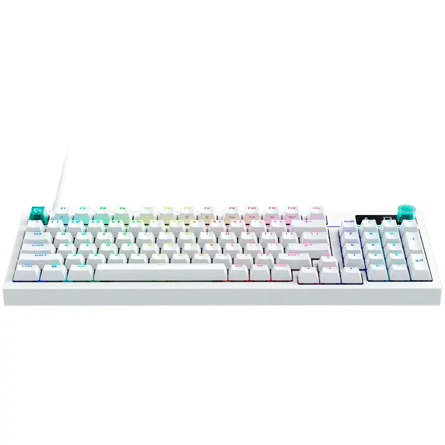 LOGITECH G316 X 98 Wired Gaming Keyboard - WHITE - US INT'L - USB - EMEA28i - 935 - TACTILE - image 1
