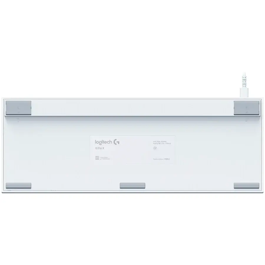 LOGITECH G316 X 98 Wired Gaming Keyboard - WHITE - US INT'L - USB - EMEA28i - 935 - TACTILE - image 4