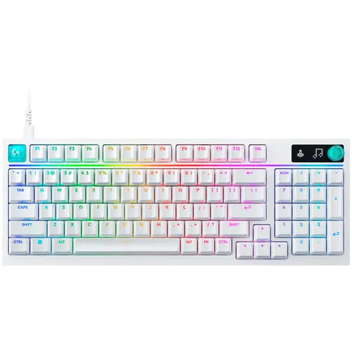 LOGITECH G316 X 98 Wired Gaming Keyboard - WHITE - US INT'L - USB - EMEA28i - 935 - TACTILE
