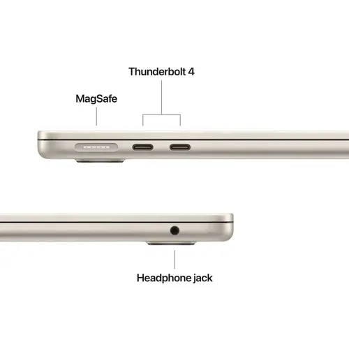 Лаптоп, Apple MacBook Air 13.6: Apple M5 chip with 10-core CPU and 8-core GPU, 16GB, 512GB SSD - Starlight - image 3