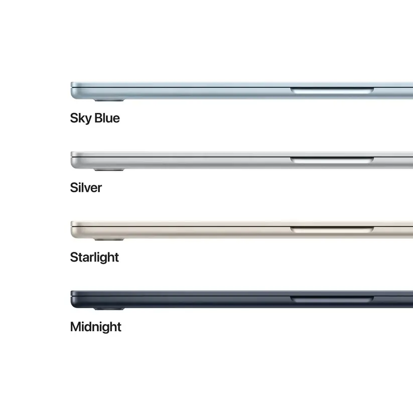 Лаптоп, Apple MacBook Air 15.3: Apple M5 chip with 10-core CPU and 10-core GPU, 16GB, 512GB SSD - Sky Blue - image 2