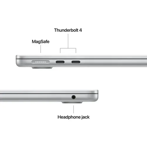 Лаптоп, Apple MacBook Air 13.6: Apple M5 chip with 10-core CPU and 10-core GPU, 24GB, 1TB SSD - Silver - image 3