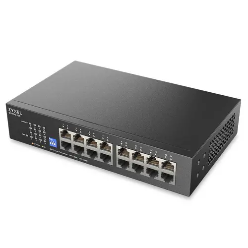 Комутатор, ZyXEL GS1100-16S 16 port Gigabit - DIP selector Unmanaged Switch - image 2
