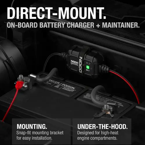NOCO зарядно за акумулатор Battery Charger - GENIUS2D - 1A, Direct-Mount - image 2