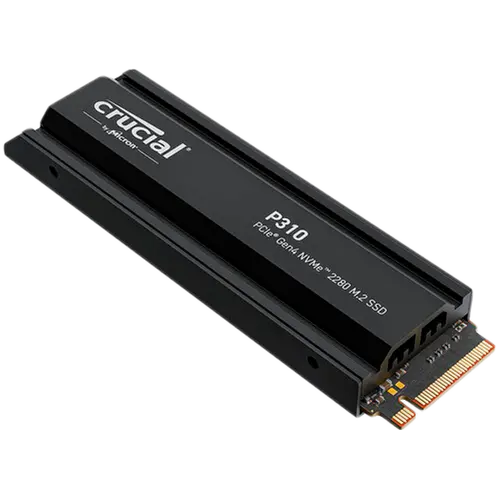 Crucial P310 1TB PCIe Gen4 2280 NVMe M.2 SSD with heatsink