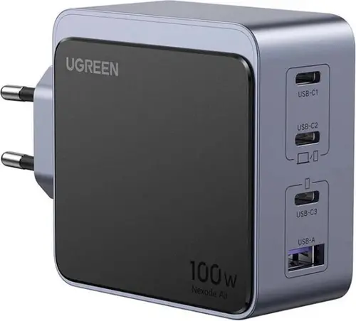 UGREEN Nexode S 100W 4-портово GaN зарядно устройство за бързо зареждане (EU)