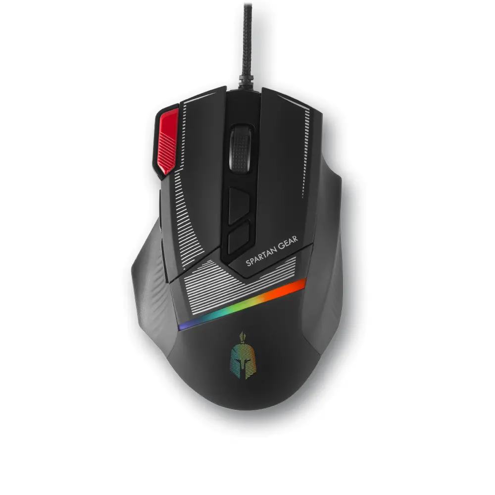 Геймърска мишка Spartan Gear Talos 2 - Черна