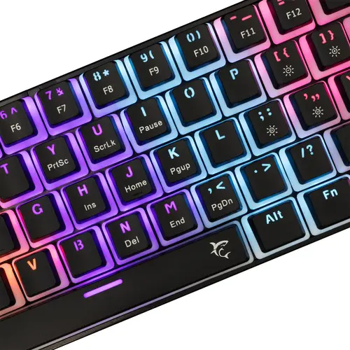 White Shark геймърска механична клавиатура Gaming Mechanical Keyboard ASHIKO 2 - Red Switches (English US), Black - 3