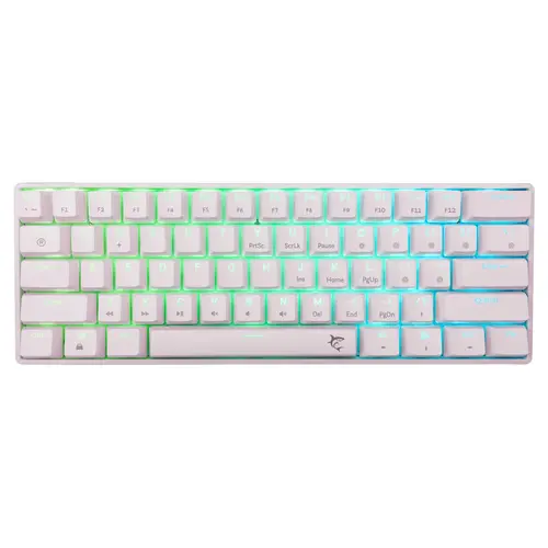 White Shark геймърска механична клавиатура Gaming Mechanical Keyboard SHINOBI 2 - YUSYA 5P Blue Switches (English US), White - 1