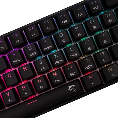 White Shark геймърска механична клавиатура Gaming Mechanical Keyboard SHINOBI 2 - YUSYA 5P Red Switches (English US), Black - 2