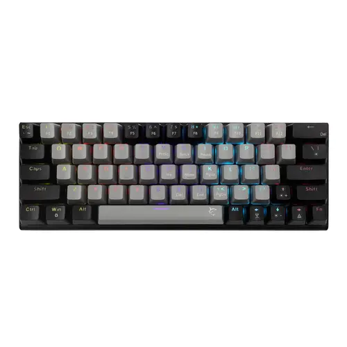 White Shark геймърска механична клавиатура Gaming Mechanical Keyboard WAKIZASHI 2 - Red Switches (English US), Gray, Black - 1