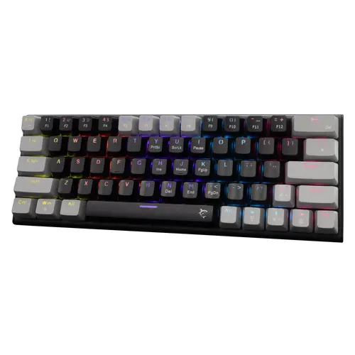 White Shark геймърска механична клавиатура Gaming Mechanical Keyboard WAKIZASHI 2 - Red Switches (English US), Black, Gray - 2