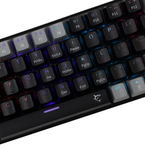 White Shark геймърска механична клавиатура Gaming Mechanical Keyboard WAKIZASHI 2 - Blue Switches (English US), Black, Gray - 3
