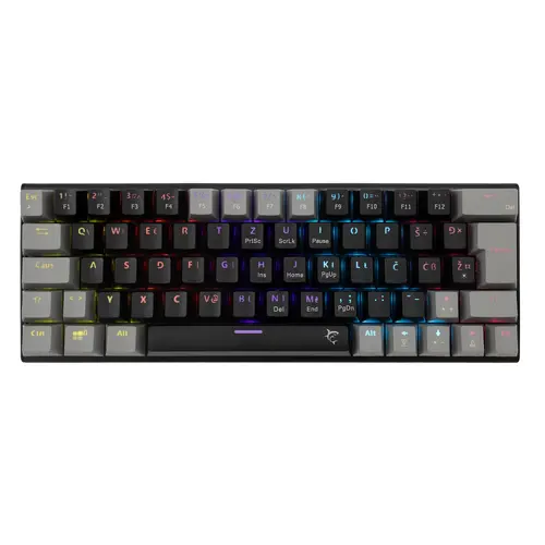 White Shark геймърска механична клавиатура Gaming Mechanical Keyboard WAKIZASHI 2 - Blue Switches (English US), Black, Gray - 1
