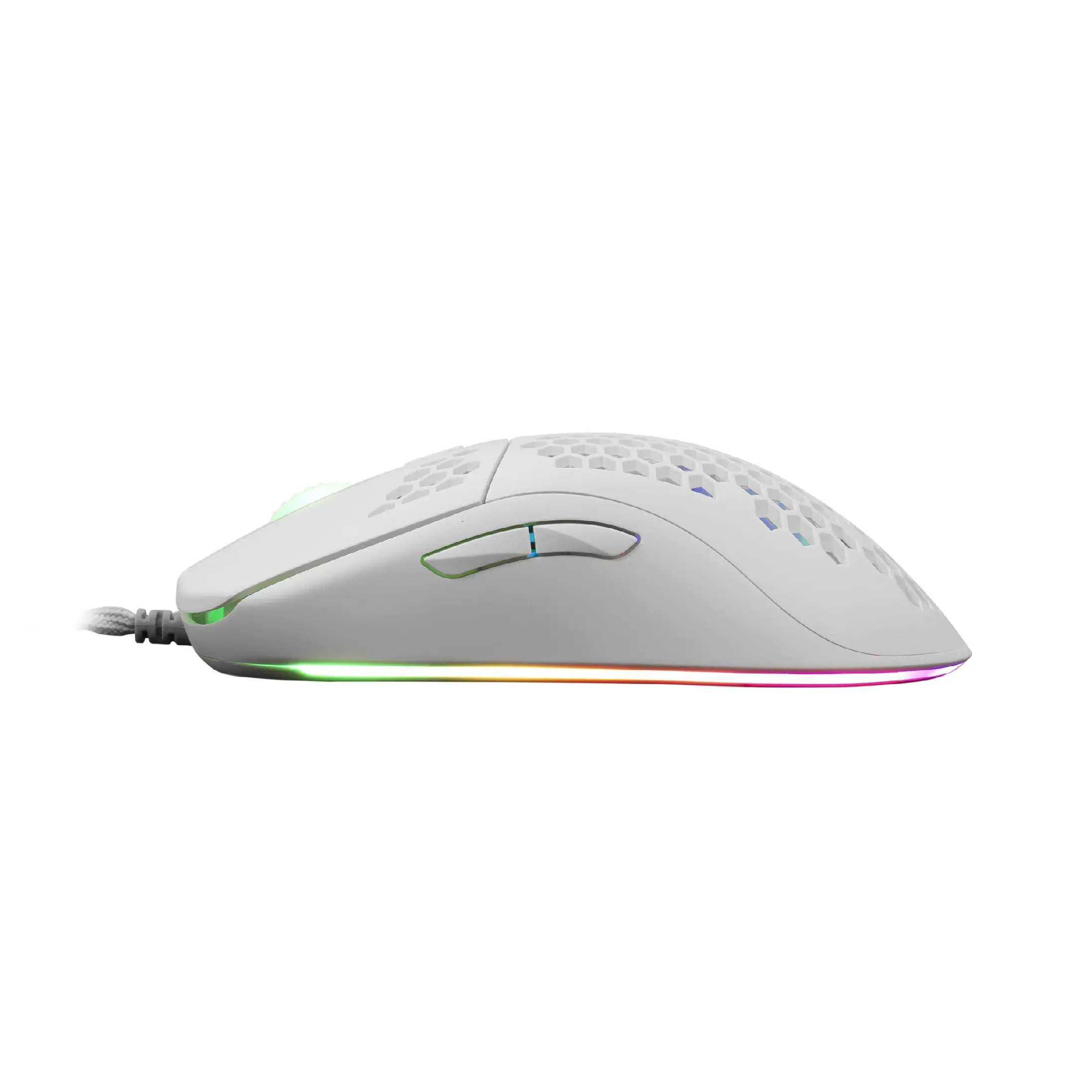 White Shark геймърска мишка Gaming Mouse GALAHAD - 7200dpi, White - image 3
