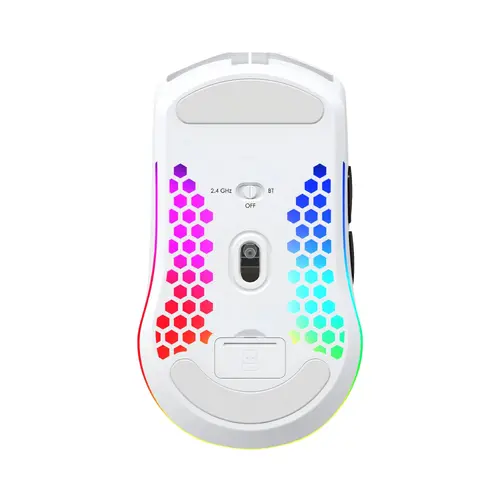 White Shark професионална геймърска мишка Wireless Gaming Mouse CADOR - 10000dpi, 1000Hz, Bluetooth, White - image 3