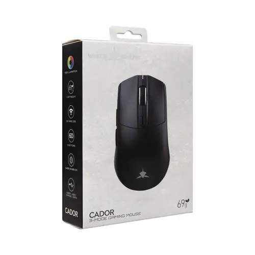 White Shark професионална геймърска мишка Wireless Gaming Mouse CADOR - 10000dpi, 1000Hz, Bluetooth, Black - image 5