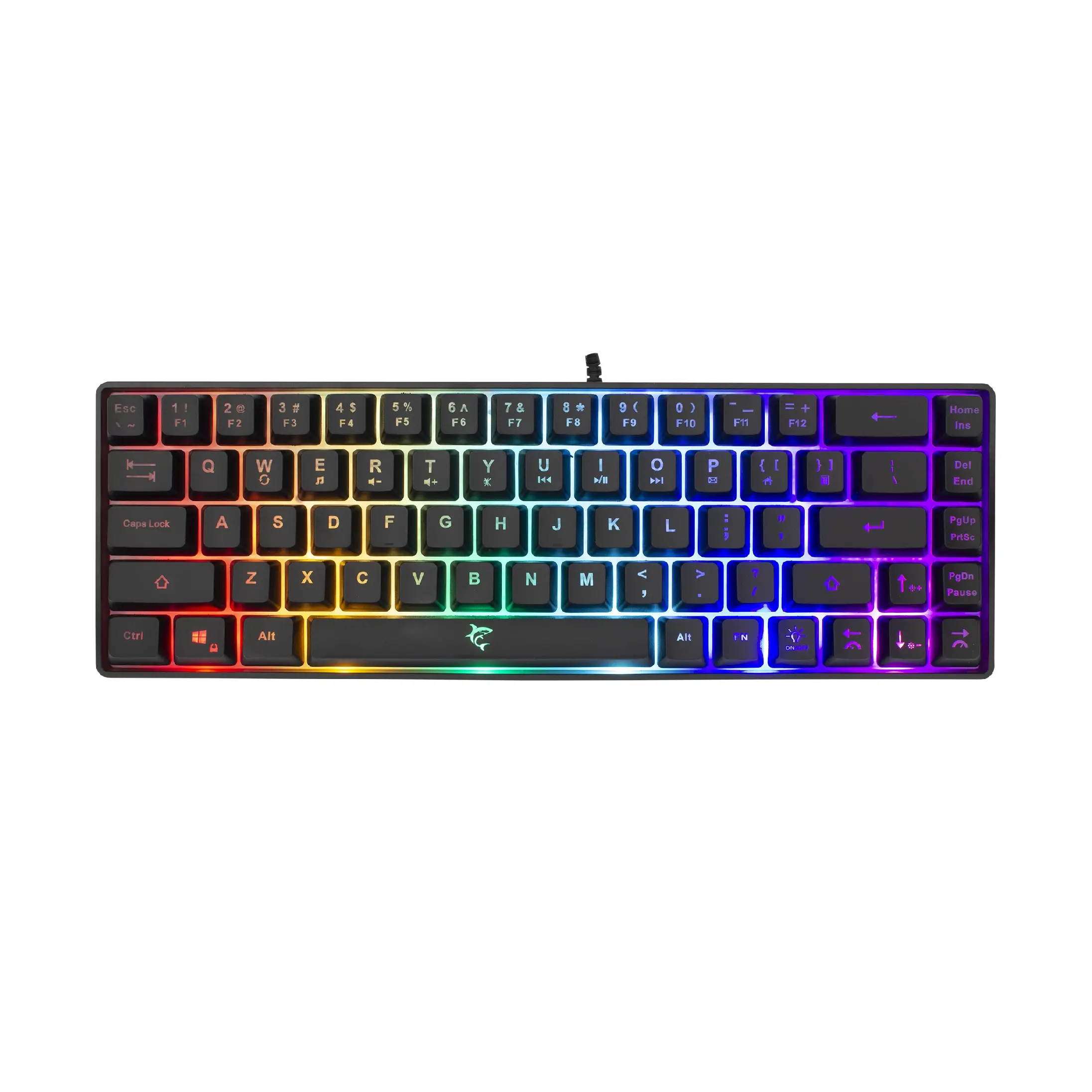 White Shark геймърска клавиатура Gaming Keyboard RONIN - Blue Switches (English US), Black