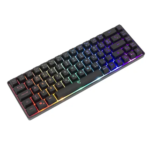 White Shark геймърска клавиатура Gaming Keyboard RONIN - Blue Switches (English US), Black - image 1
