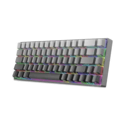 White Shark геймърска механична клавиатура Gaming Mechanical Keyboard NUNCHAKU - Red Switches (English US), Grey - image 2
