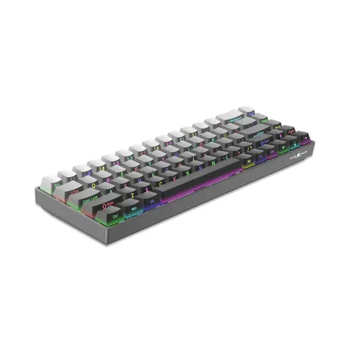 White Shark геймърска механична клавиатура Gaming Mechanical Keyboard NUNCHAKU - Red Switches (English US), Grey - image 3