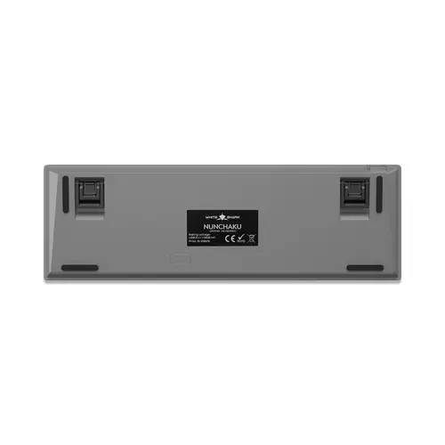 White Shark геймърска механична клавиатура Gaming Mechanical Keyboard NUNCHAKU - Red Switches (English US), Grey - image 7