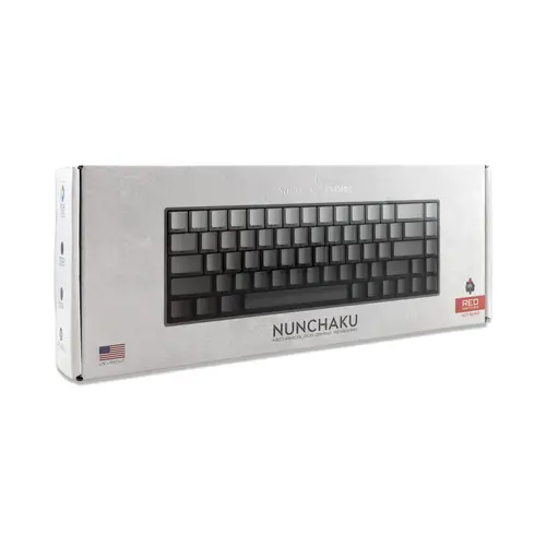 White Shark геймърска механична клавиатура Gaming Mechanical Keyboard NUNCHAKU - Red Switches (English US), Grey - image 8