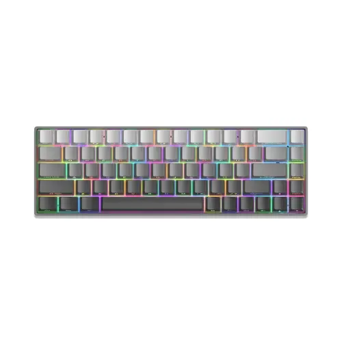 White Shark геймърска механична клавиатура Gaming Mechanical Keyboard NUNCHAKU - Red Switches (English US), Grey