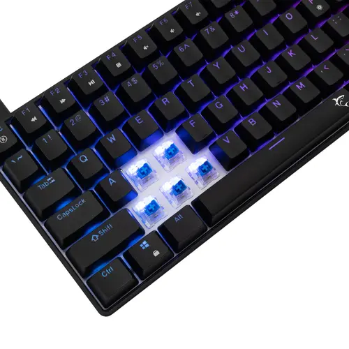 White Shark геймърска механична клавиатура Gaming Mechanical Keyboard HAMACHI - YUSYA 5P Blue Switches (English US), Black - image 4