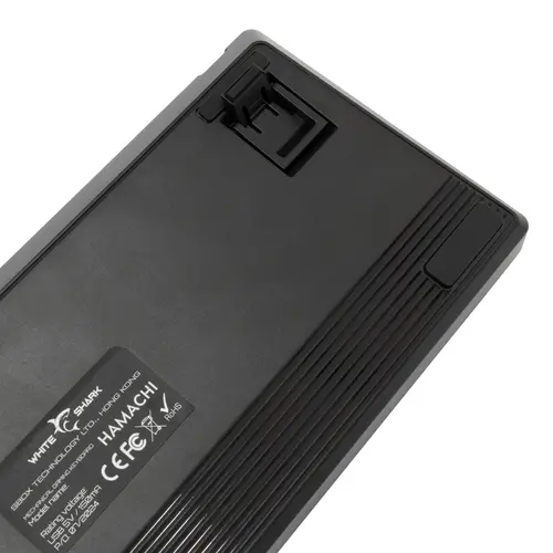 White Shark геймърска механична клавиатура Gaming Mechanical Keyboard HAMACHI - YUSYA 5P Blue Switches (English US), Black - image 7
