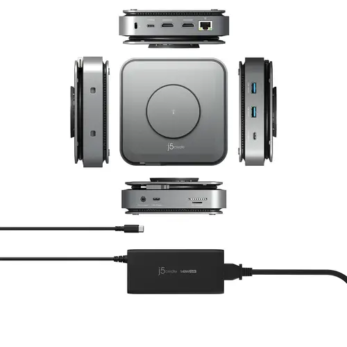 Докинг станция J5Create JCD3199P ,USB-C, l 4K HDMI™ with 140W GaN PD3.1 Power Adapter - image 1