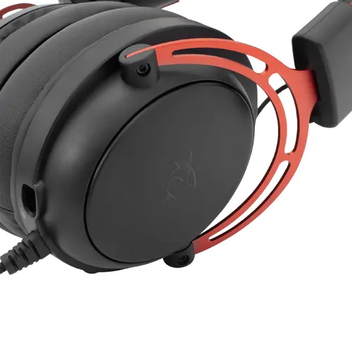 White Shark геймърски слушалки Gaming Headphones GORILLA BLACK/RED - 53mm, Stereo 2.0 - image 3