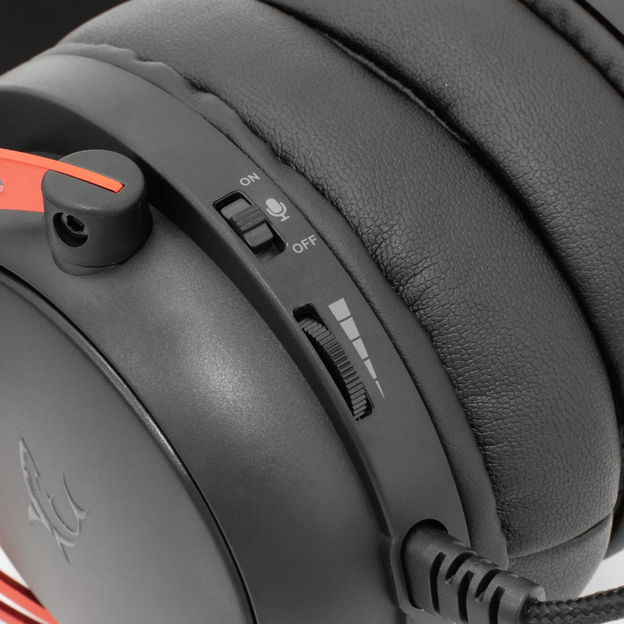 White Shark геймърски слушалки Gaming Headphones GORILLA BLACK/RED - 53mm, Stereo 2.0 - image 4