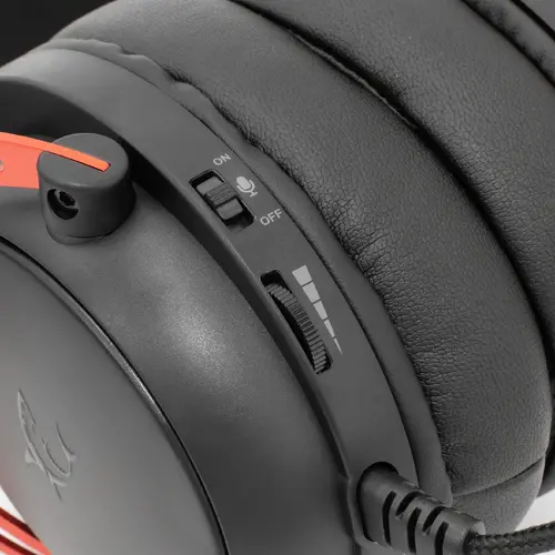 White Shark геймърски слушалки Gaming Headphones GORILLA BLACK/RED - 53mm, Stereo 2.0 - image 4