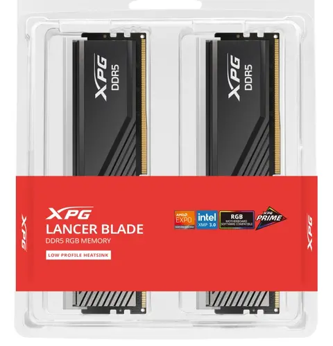 Памет, ADATA LANCER BLADE RGB 64GB (2x32GB) DDR5 6000 MHz CL30 Black - image 5