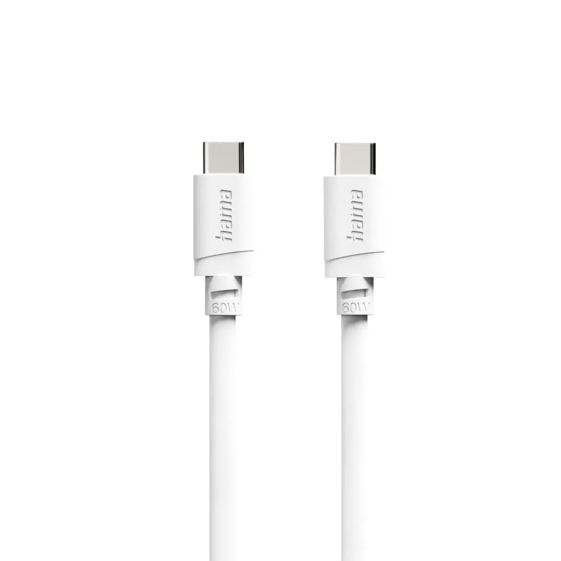 HAMA Καλώδιο USB-C - USB-C, 60W, 2 m, λευκό