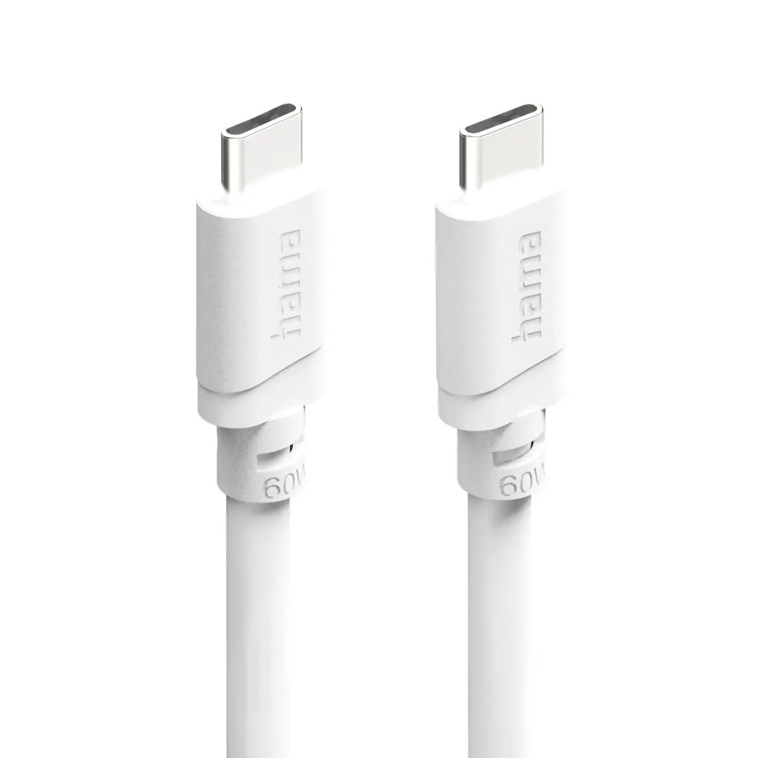 HAMA Кабел USB-C - USB-C, 60W, 2 м, бял - image 6