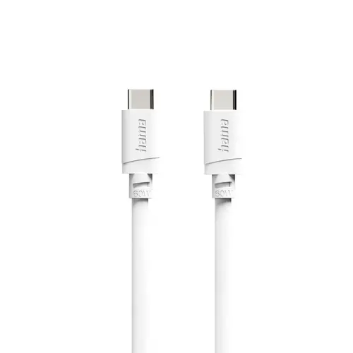 HAMA Кабел USB-C - USB-C, 60W, 2 м, бял