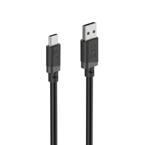 HAMA Кабел USB-A - USB-C, 2 м, черен - image 2