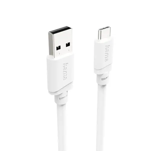 HAMA Кабел USB-A - USB-C, 2 м, бял - image 1